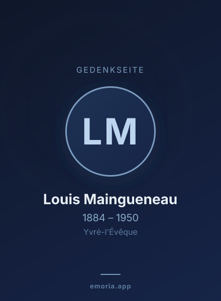Gedenkportrait von Louis Maingueneau