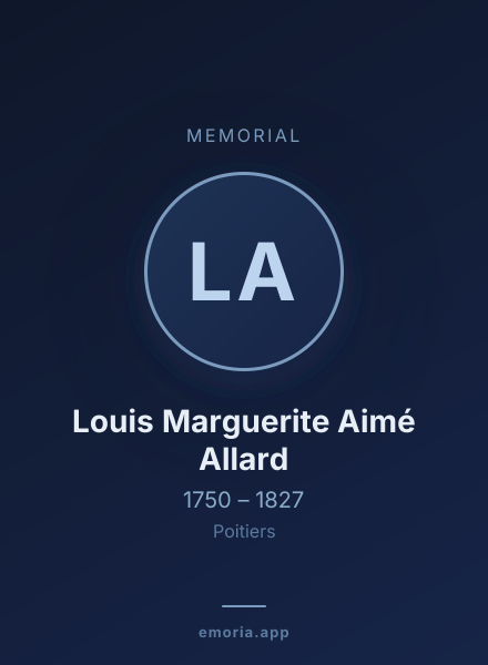 Memorial portrait of Louis Marguerite Aimé Allard