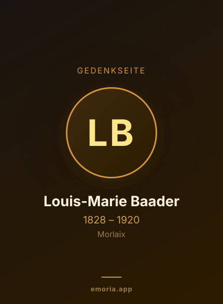Gedenkportrait von Louis-Marie Baader