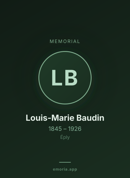 Memorial portrait of Louis-Marie Baudin