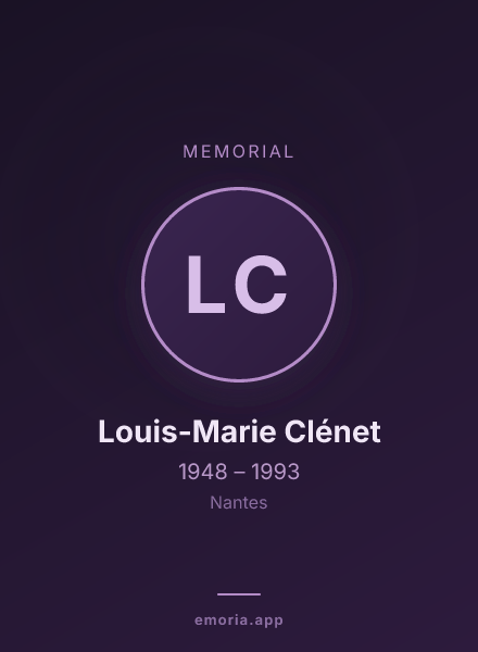 Memorial portrait of Louis-Marie Clénet