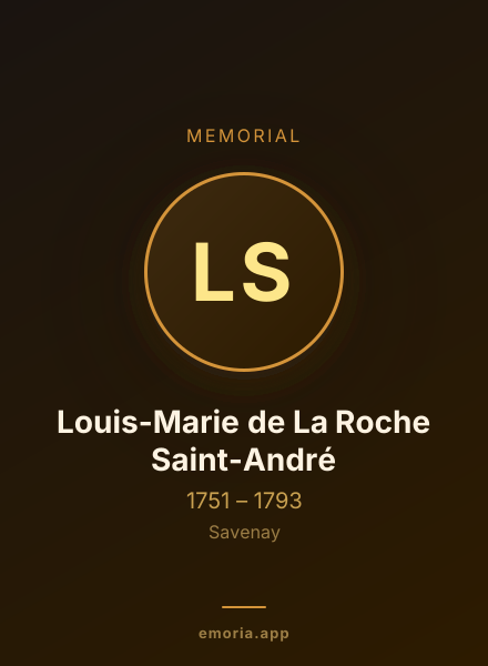 Memorial portrait of Louis-Marie de La Roche Saint-André