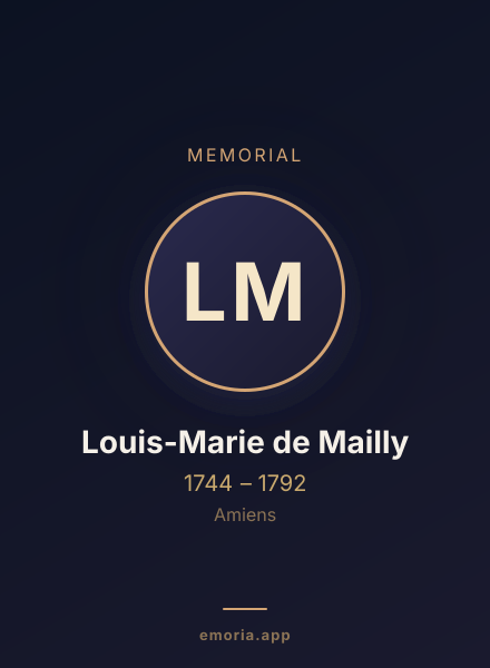 Memorial portrait of Louis-Marie de Mailly
