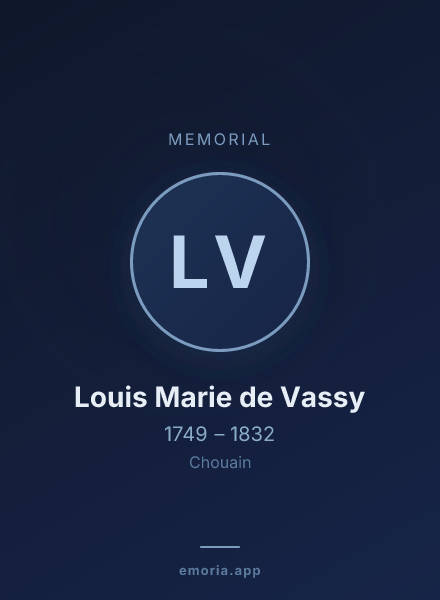 Memorial portrait of Louis Marie de Vassy