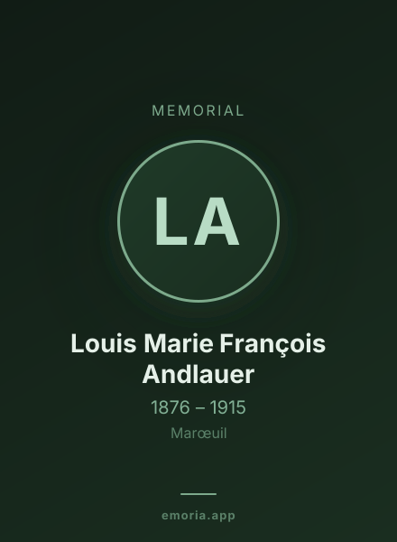 Memorial portrait of Louis Marie François Andlauer