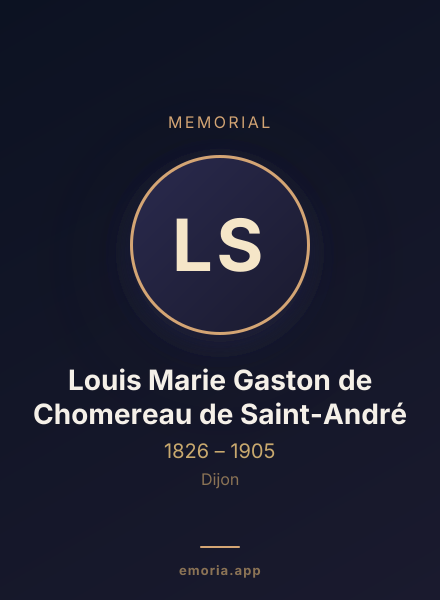 Memorial portrait of Louis Marie Gaston de Chomereau de Saint-André