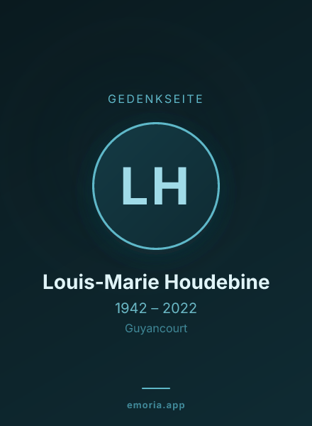 Gedenkportrait von Louis-Marie Houdebine