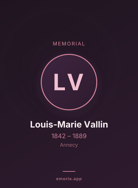 Memorial portrait of Louis-Marie Vallin