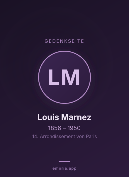 Gedenkportrait von Louis Marnez