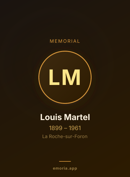 Memorial portrait of Louis Martel