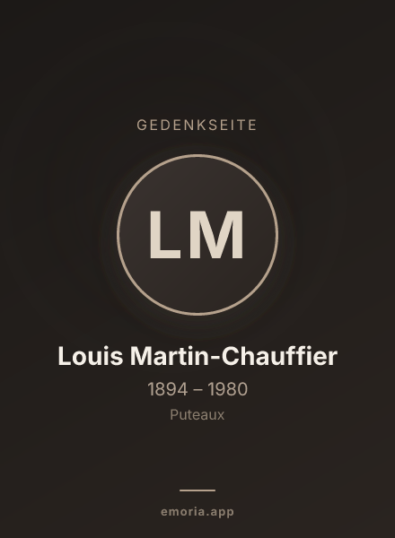 Gedenkportrait von Louis Martin-Chauffier