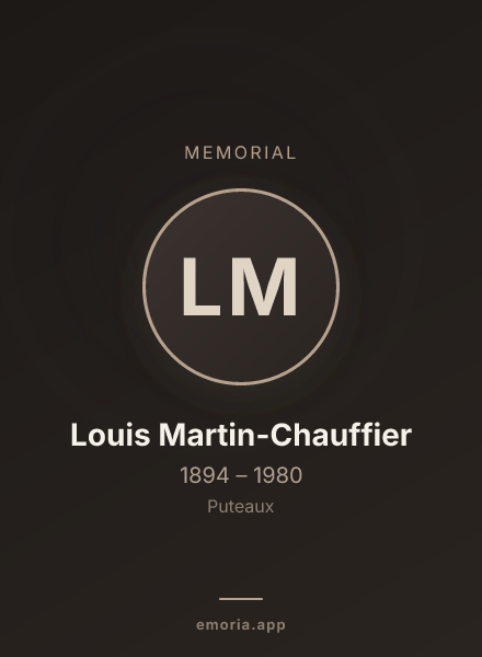 Memorial portrait of Louis Martin-Chauffier