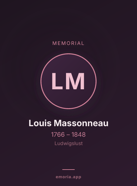 Memorial portrait of Louis Massonneau