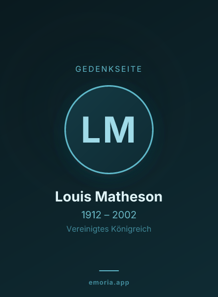 Gedenkportrait von Louis Matheson