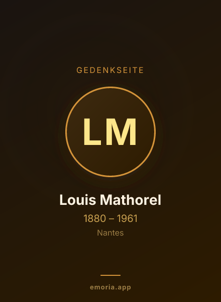 Gedenkportrait von Louis Mathorel