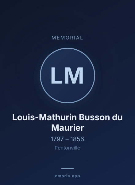 Memorial portrait of Louis-Mathurin Busson du Maurier