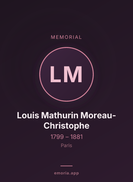 Memorial portrait of Louis Mathurin Moreau-Christophe