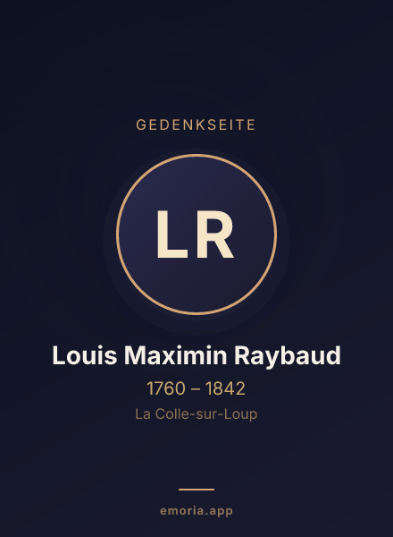 Gedenkportrait von Louis Maximin Raybaud