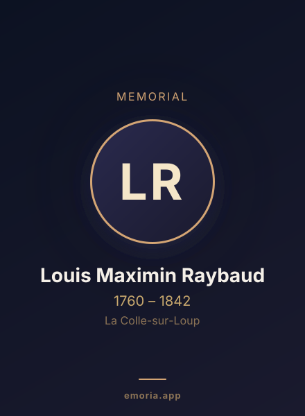 Memorial portrait of Louis Maximin Raybaud