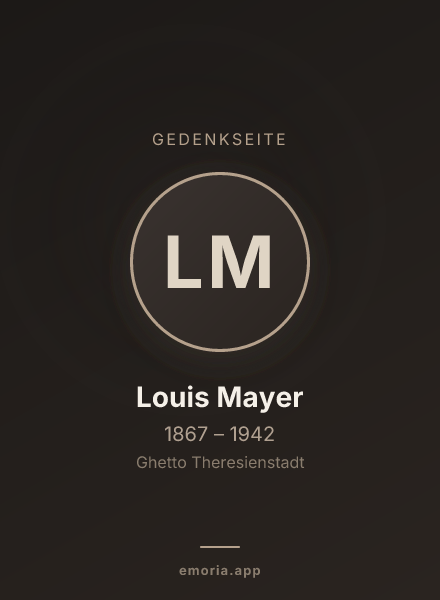 Gedenkportrait von Louis Mayer