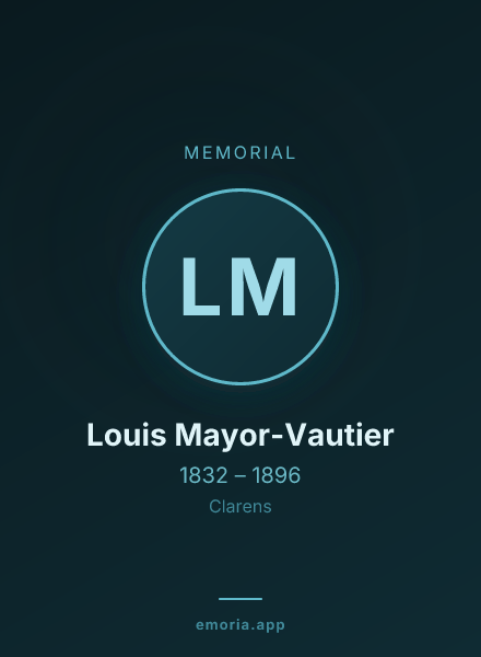 Memorial portrait of Louis Mayor-Vautier