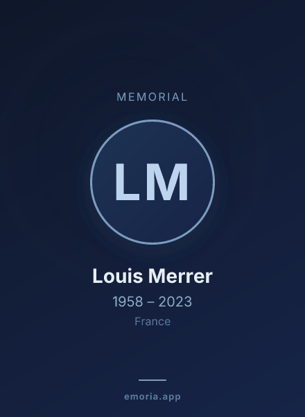 Memorial portrait of Louis Merrer