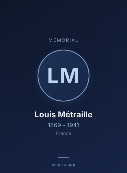 Memorial portrait of Louis Métraille