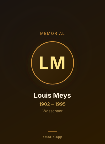 Memorial portrait of Louis Meys