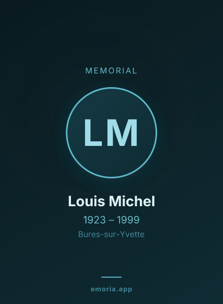 Memorial portrait of Louis Michel