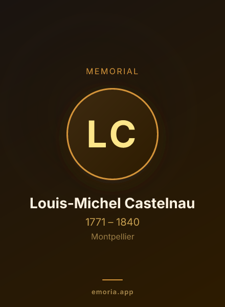 Memorial portrait of Louis-Michel Castelnau