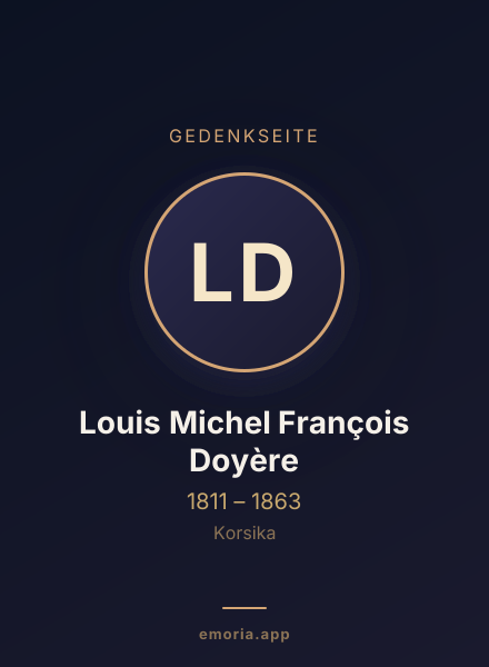 Gedenkportrait von Louis Michel François Doyère