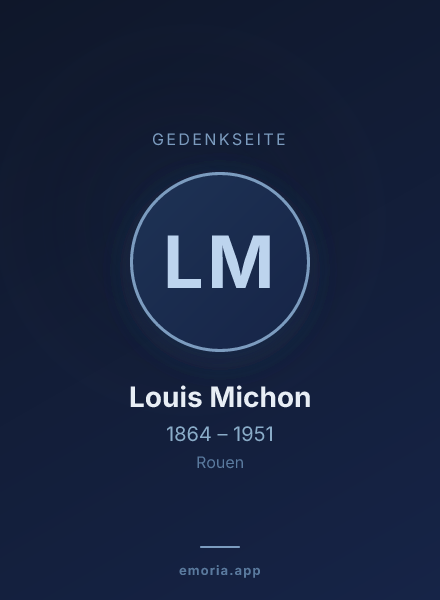 Gedenkportrait von Louis Michon