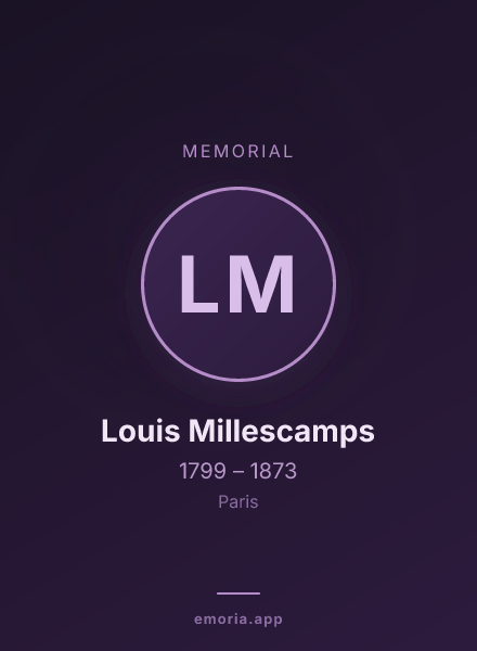 Memorial portrait of Louis Millescamps