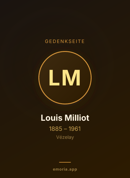 Gedenkportrait von Louis Milliot