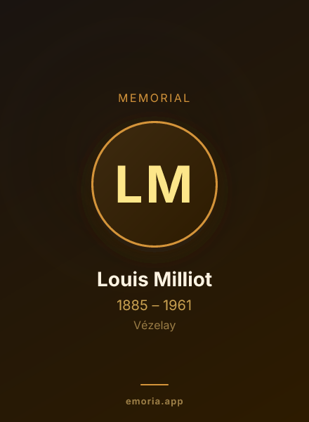 Memorial portrait of Louis Milliot