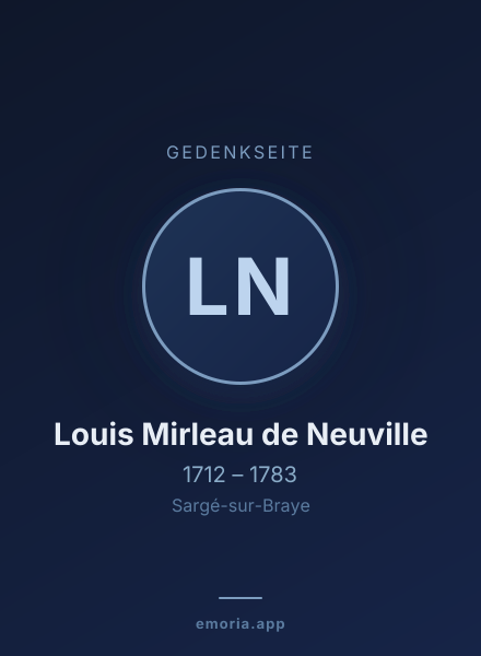 Gedenkportrait von Louis Mirleau de Neuville