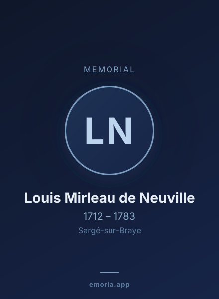 Memorial portrait of Louis Mirleau de Neuville
