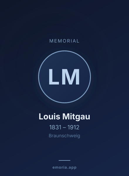 Memorial portrait of Louis Mitgau
