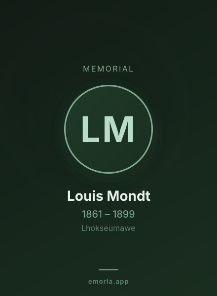 Memorial portrait of Louis Mondt