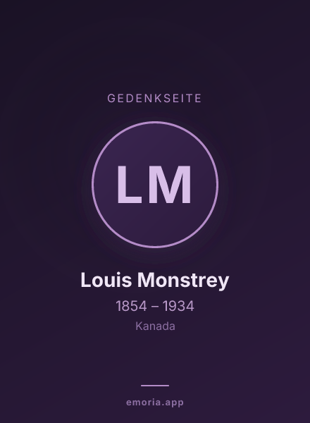 Gedenkportrait von Louis Monstrey