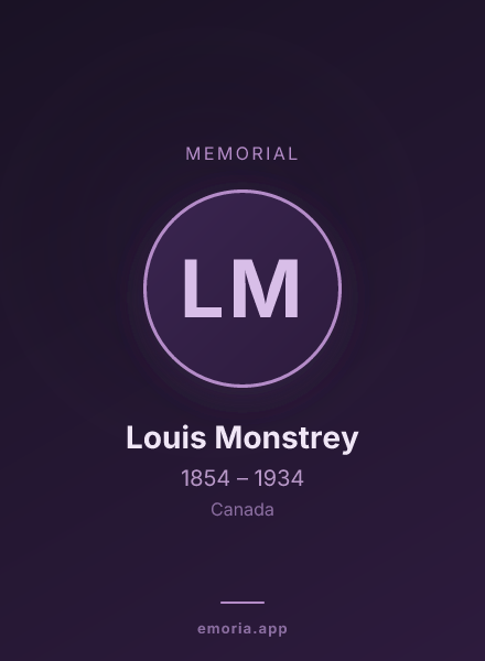 Memorial portrait of Louis Monstrey