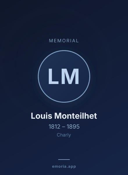 Memorial portrait of Louis Monteilhet