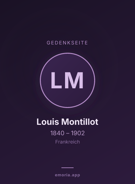Gedenkportrait von Louis Montillot