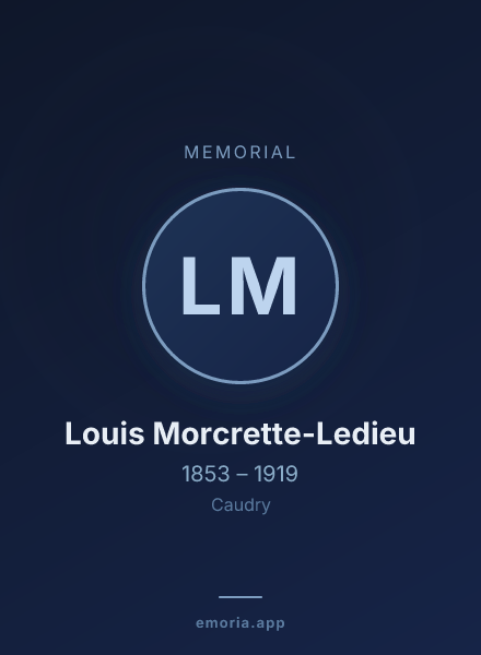 Memorial portrait of Louis Morcrette-Ledieu