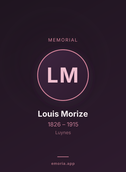 Memorial portrait of Louis Morize