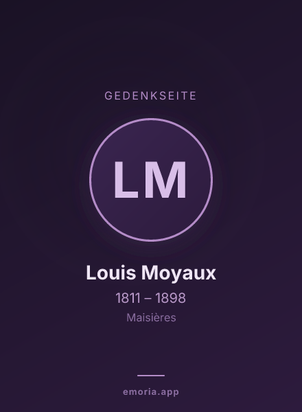 Gedenkportrait von Louis Moyaux