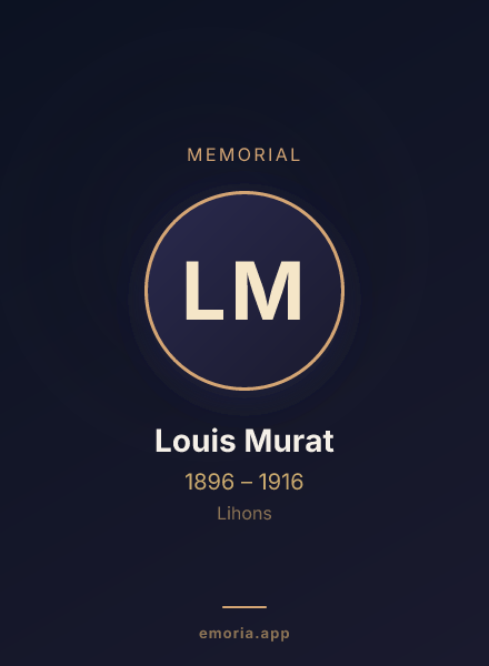 Memorial portrait of Louis Murat