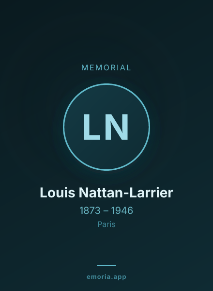 Memorial portrait of Louis Nattan-Larrier