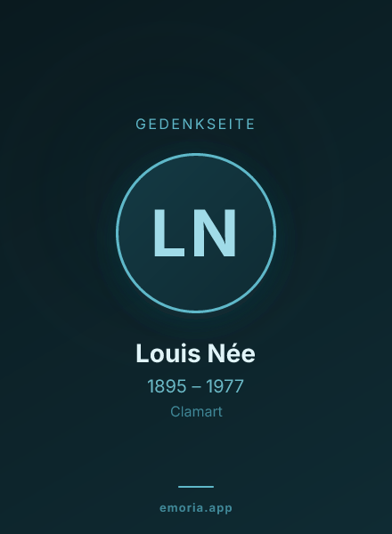 Gedenkportrait von Louis Née