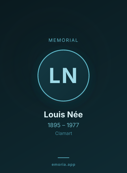 Memorial portrait of Louis Née